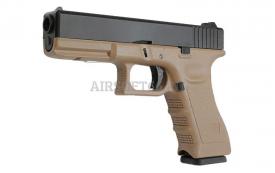 Схема страйкбольного пистолета KJW GLOCK G17 GBB Tan