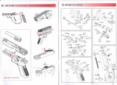 Страйкбольный пистолет WE GLOCK-19 gen3, металл слайд, цвет бронза GP619A-BR WE-G003BOX-BR фото, описание