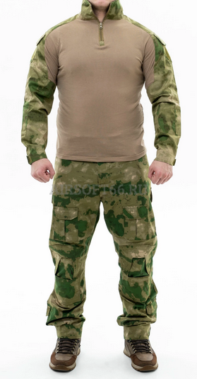 Боевая рубаха и брюки с тактическими наколенниками МОХ размер M