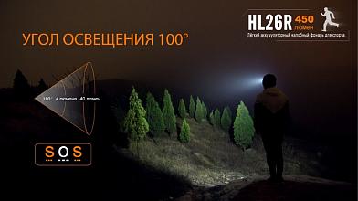 Фонарь Fenix налобный HL26R голубой фото, описание