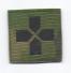 П087 Патч Медицинский крест контурный 5*5см МОХ/Черный матовый фото, описание