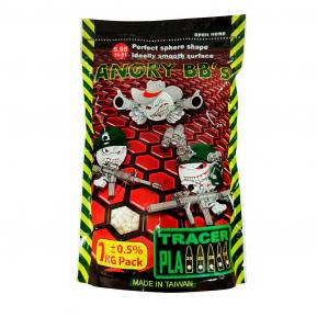 Шары ANGRY BBs 0,25гр трассирующие зеленые 4000шт AG-025TRG фото, описание