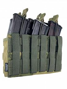 Подсумок Bastion PRO FastMag на 6 магазинов Цвет МОХ A-tacs FG фото, описание