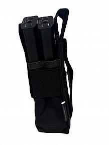 Подсумок Bastion на 2 магазина с клапаном Цвет Черный фото, описание