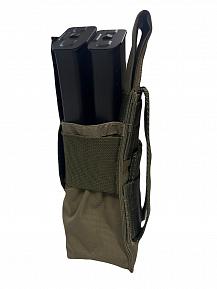 Подсумок Bastion на 2 магазина с клапаном Цвет Олива фото, описание
