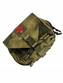 Аптечка подсумок Bastion PRO отрывная Цвет Мох A-Tacs FG фото, описание