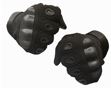 Перчатки тактические с защитой костяшек Black M фото, описание