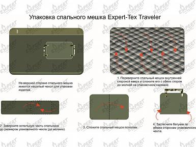 Спальный мешок-одеяло Traveler -13С Expert-Tex фото, описание