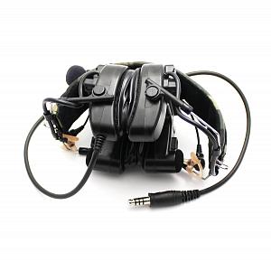Активные наушники Z-Tactical ZCOMTAC IV IN-THE-EAR HEADSET с микрофоном Z038-BK фото, описание
