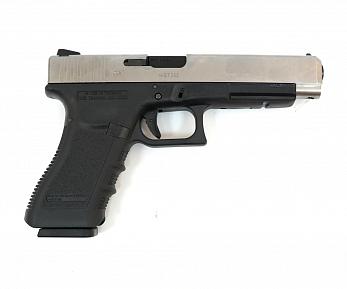 Страйкбольный пистолет WE GLOCK-34 gen3, металл слайд, WE-G008A-SV фото, описание