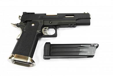 Страйкбольный пистолет WE Colt 1911 HI-CAPA 5.1 WET REX Black фото, описание