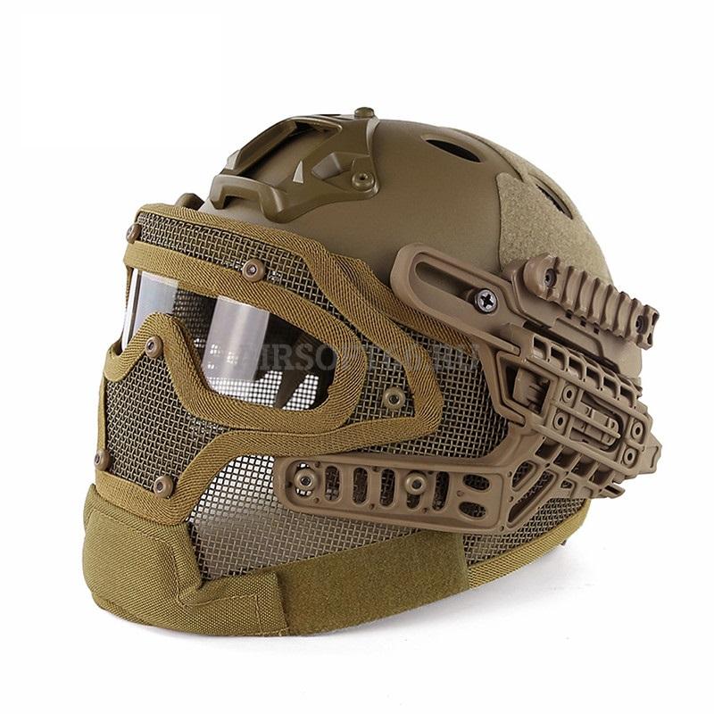 Шлем с защитой G4 Tactical helmet подходит для игроков, желающих максимальн...