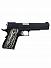 Страйкбольный пистолет WE COLT M1911А1 белые накладки WE-E001C фото, описание