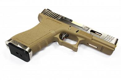 Страйкбольный пистолет WE GLOCK-18 G-Force Tan WE-G002WET-4 фото, описание