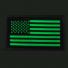 П006 Патч Флаг США левый 5*9см Black/Светящийся люминисцент фото, описание