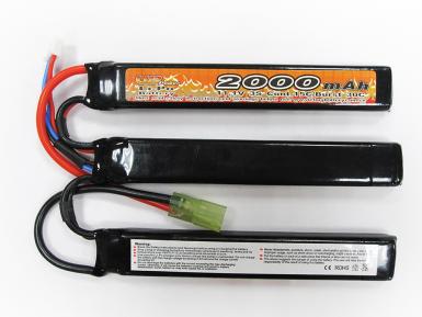 Аккумулятор VBPower LiPo 11,1V 2000mah 15C/30C нунчаки mTamiya 125*20*10мм*3шт фото, описание