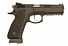 Страйкбольный пистолет KJW CZ75 SP-01 SHADOW GBB черный SP-01.GAS фото, описание