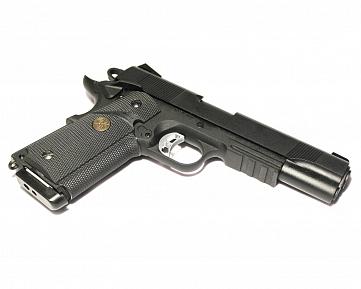 Страйкбольный пистолет KJW COLT 1911A1 MEU KP-07 GBB Green Gas Black KP-07.GAS фото, описание