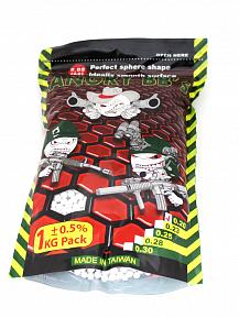 Шарики ANGRY BBs 0,20 белые 5000шт 1кг Taiwan фото, описание