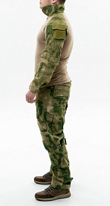 Боевая рубаха и брюки с тактическими наколенниками МОХ размер M фото, описание
