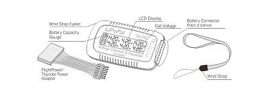 Компактный вольтметр SkyRC LiPoPal + тестер+ балансир для LiPo фото, описание