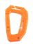 Карабин пластиковый D типа с креплением к МОЛЛЕ оранжевый фото, описание