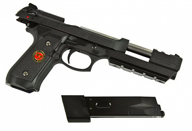 Страйкбольный пистолет WE BERETTA M92F Samurai Edge Extended/Black grip M92SP-L1 фото, описание