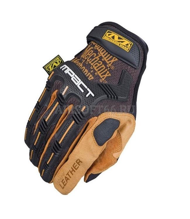 Mechanix M Pact Durahide Leather Black Coyote Brown XL