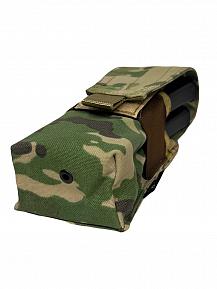 Подсумок Bastion на 2 магазина с клапаном Цвет Мультикам фото, описание