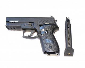 Страйкбольный пистолет KJW P229 GBB черный KP-02 фото, описание