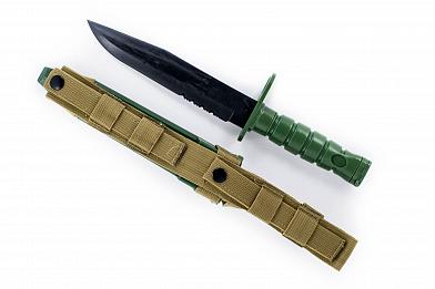 Нож тренировочный M10 для M16 Green фото, описание