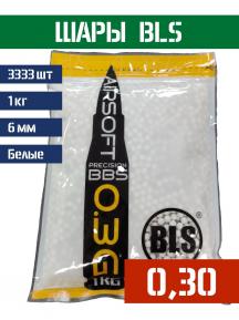 Шары BLS 0,30 белые 3333шт 1KG-H30 фото, описание