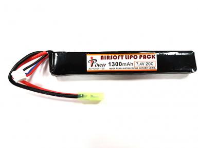 Аккумулятор IPower LiPo 7,4V 1300mah 20C mTamiya 125*20*10мм АК тип фото, описание