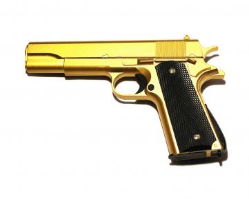 Пистолет Galaxy COLT1911 Gold Classic металл спринг G.13G фото, описание