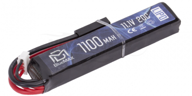 Аккумулятор BlueMAX LiPo 11,1V 1100mAh 20C 15*21*102мм фото, описание