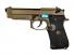 Страйкбольный пистолет WE BERETTA M92F TAN GAS GP301-TAN WE-M009-TAN фото, описание