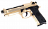 Страйкбольный пистолет WE BERETTA M92F Golg WE-M004 фото, описание