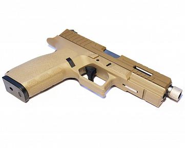 Страйкбольный пистолет KJW GLOCK G18 custom GBB Tan CZ KP-13F фото, описание