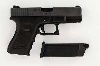 Страйкбольный пистолет WE GLOCK-23 gen3, металл слайд, GP620A фото, описание