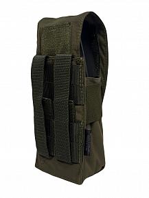 Подсумок Bastion на 2 магазина с клапаном Цвет Олива фото, описание