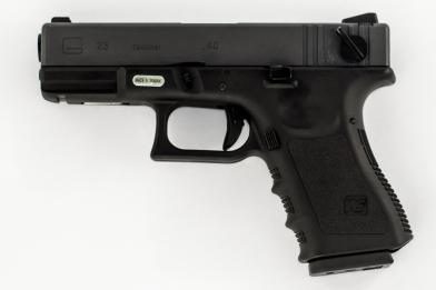 Страйкбольный пистолет WE GLOCK-23 gen3, металл слайд, GP620A фото, описание