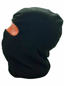 Балаклава флисовая с мембраной у рта Black фото, описание