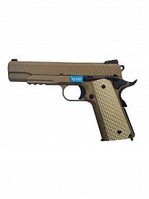 Страйкбольный пистолет WE Colt 1911 Kimber style TAN WE-E010-TAN фото, описание