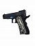 Страйкбольный пистолет WE COLT M1911А1 белые накладки WE-E001C фото, описание