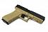Страйкбольный пистолет WE GLOCK-17 gen4 металл слайд GP616-B-TAN WE-G001B-TAN фото, описание