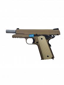 Страйкбольный пистолет WE Colt 1911 Kimber style TAN WE-E010-TAN фото, описание