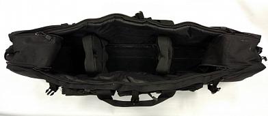 Чехол кейс оружейный пулеметный 3 кармана 100x20x26cm черный фото, описание