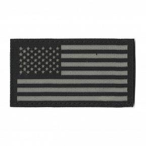 П006 Патч Флаг США левый 5*9см Black/Светящийся люминисцент фото, описание