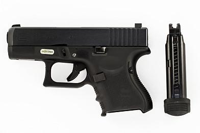 Страйкбольный пистолет WE GLOCK-27 gen4, металл слайд, GP623B фото, описание