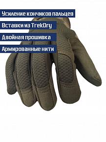 Перчатки Force Time Tactics Hard цвет Олива размер M фото, описание